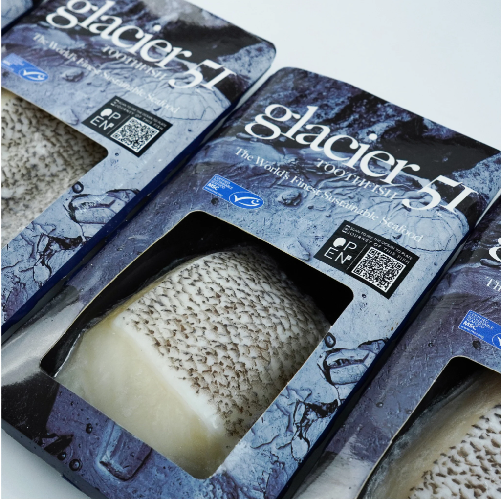 [Frozen Glacier 51 Patagonia Skin on Toothfish Fillet 180-200g